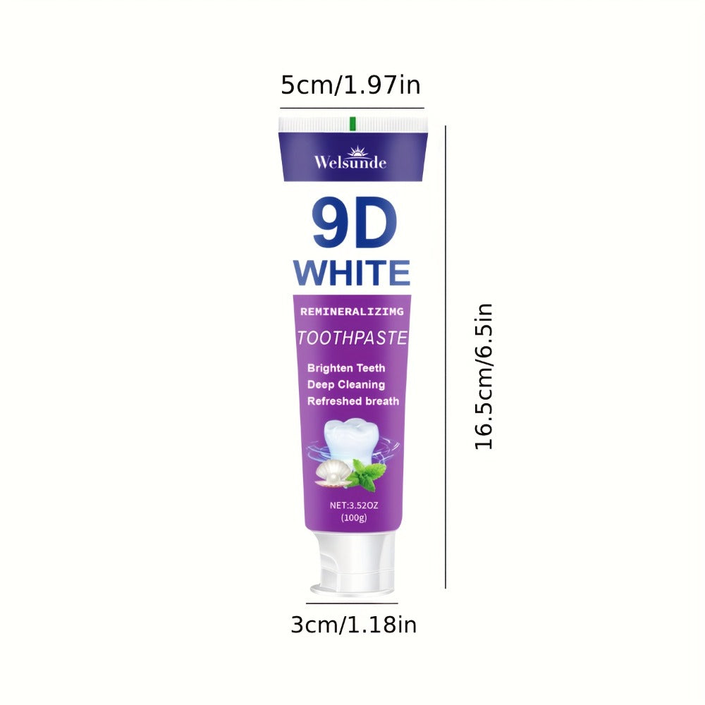 Two-Pack 100g Purple Mint Toothpaste with Hydroxyapatite and Niacinamide Listed on Ingredient Panel — image 4