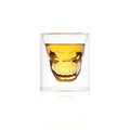 Double layered skull glass, creative bar glass, transparent insulated water glass, skull glass, beer glass, imprisoning pirates - V.I.P Digital Presence