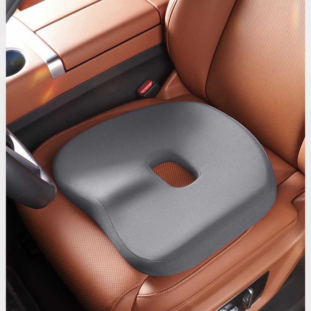 Memory Foam Car Seat Cushion & Back Cushion Set – Ergonomic Lumbar & Hip Support, Non-Slip, Machine Washable, Fits Sedans SUV