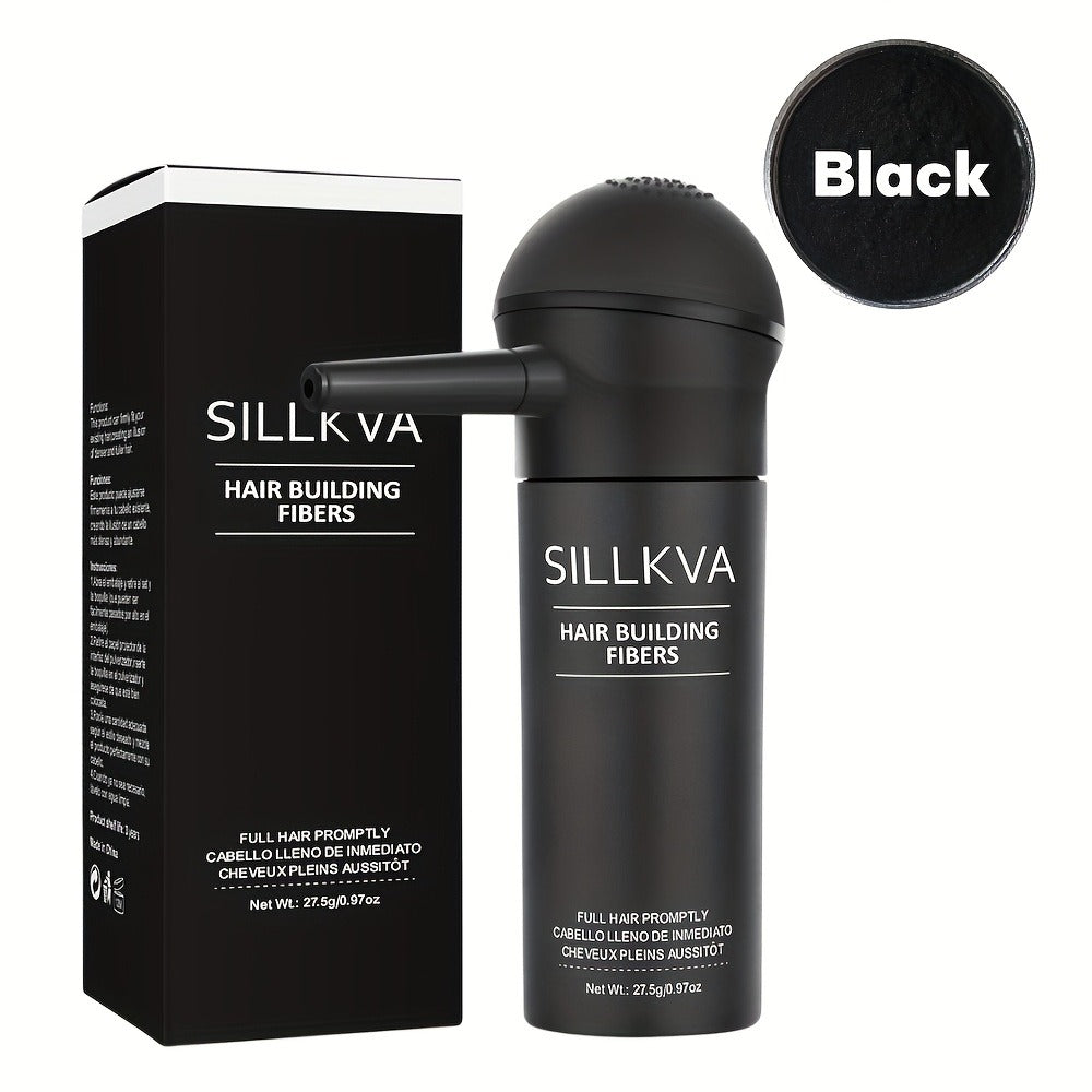 Hair Fibers Spray Applicator Kit Instant Thickness for Thinning Hair & Bald Spots SILLKVA for Makeup, Travel and Everyday Van