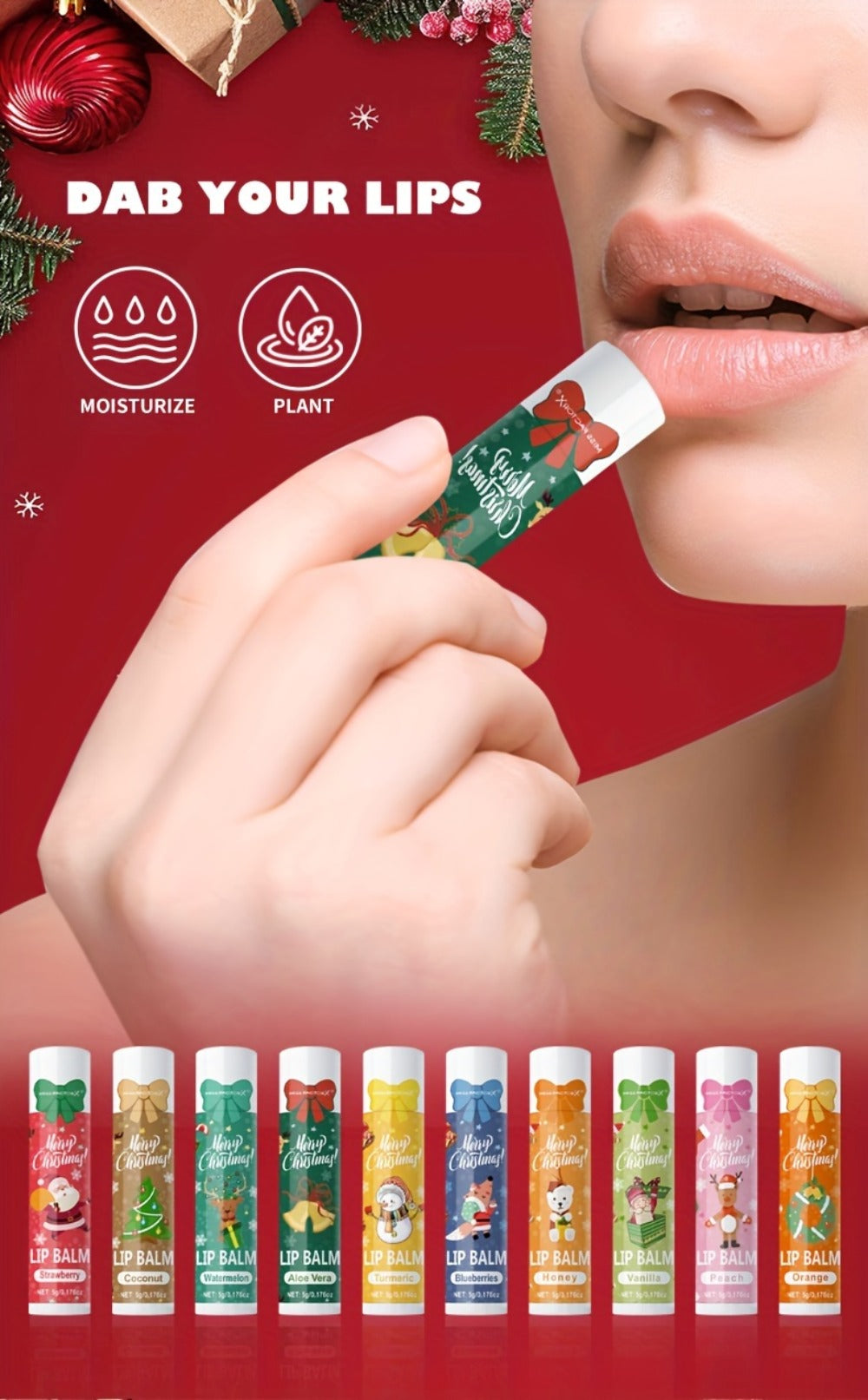 Moisturizing Lip Balm Set 10-Pack with Vitamin E – MISS FACTORX Natural Look Lipstick Collection for Women, Hydrating & Nouri