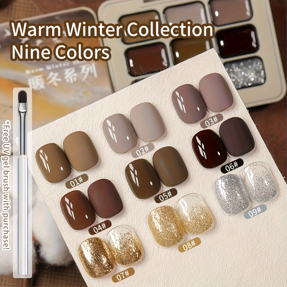 Gel Nail Polish 9-Color Mini Grid Sets for Ombre and Patting Art in 5 Curated Collection Options — image 5