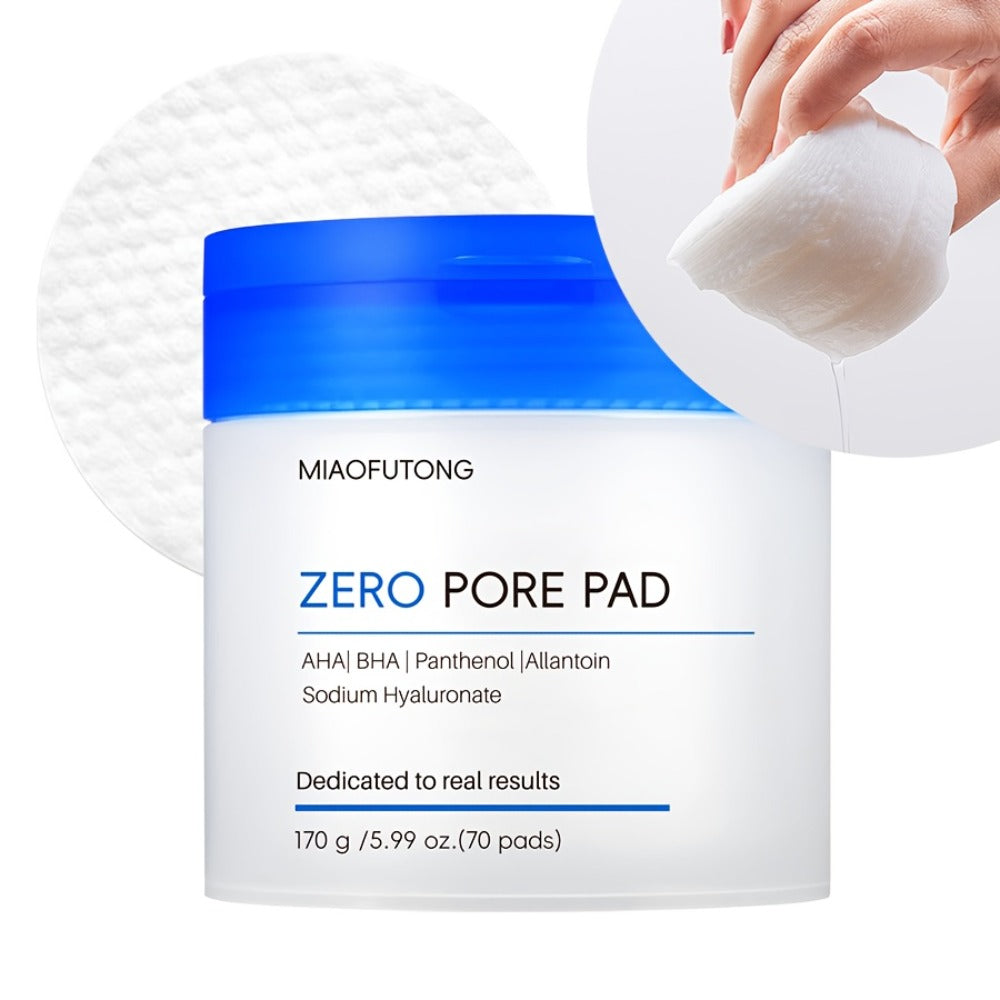 Exfoliating Face Cleansing Pads Pore Minimizing Blackhead Whitehead Remover Deep Cleansing for Bath Time, Home Spa and Person