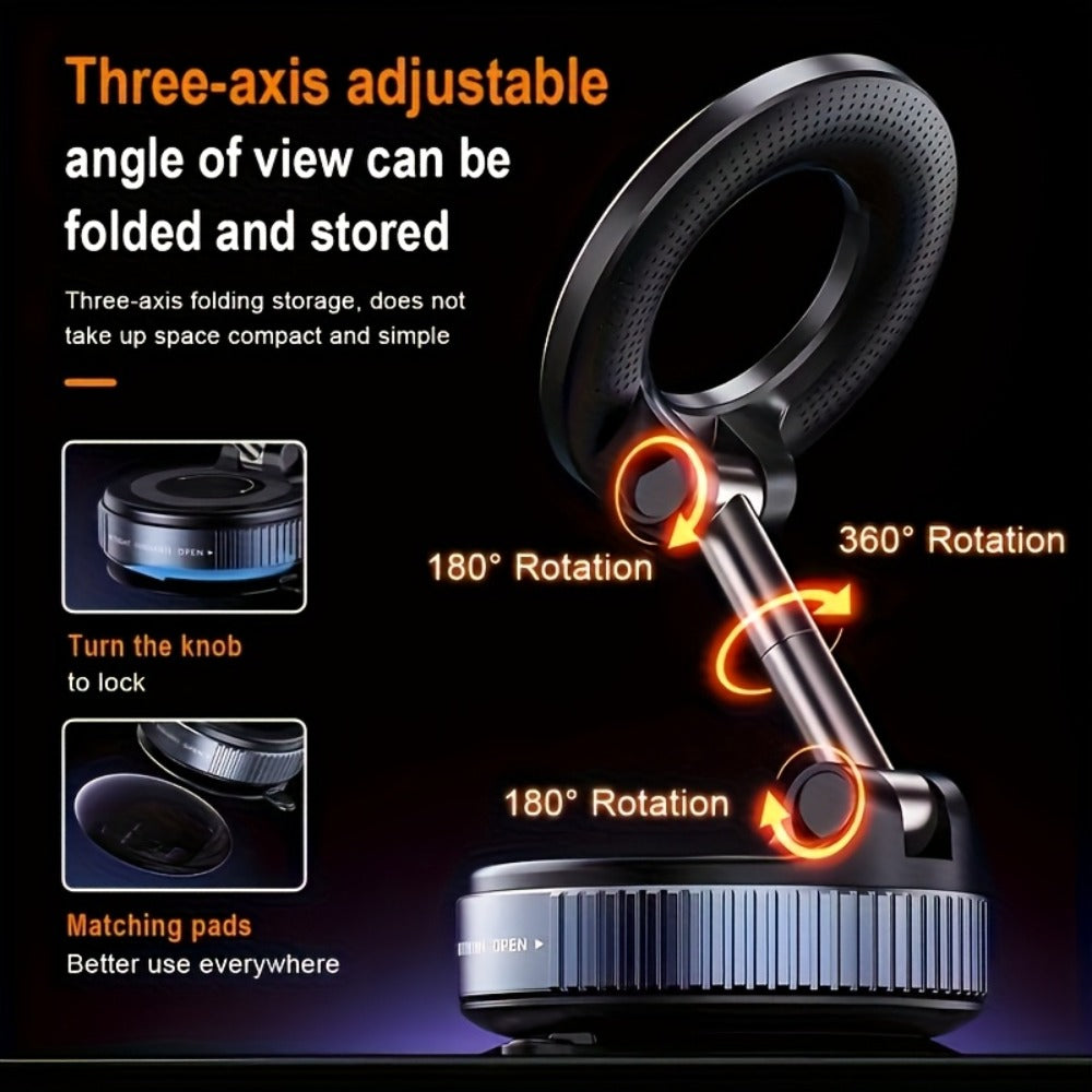 360° Rotating Magnetic Phone Holder 4-Pack – Foldable & Extendable Universal Wall Mount for Car, Bathroom — image 12