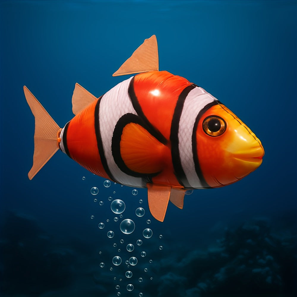 RC Inflatable Clownfish Balloon, Remote Control Flying Fish Toy for Kids Birthday Party, Wedding & Home Decor — image 7