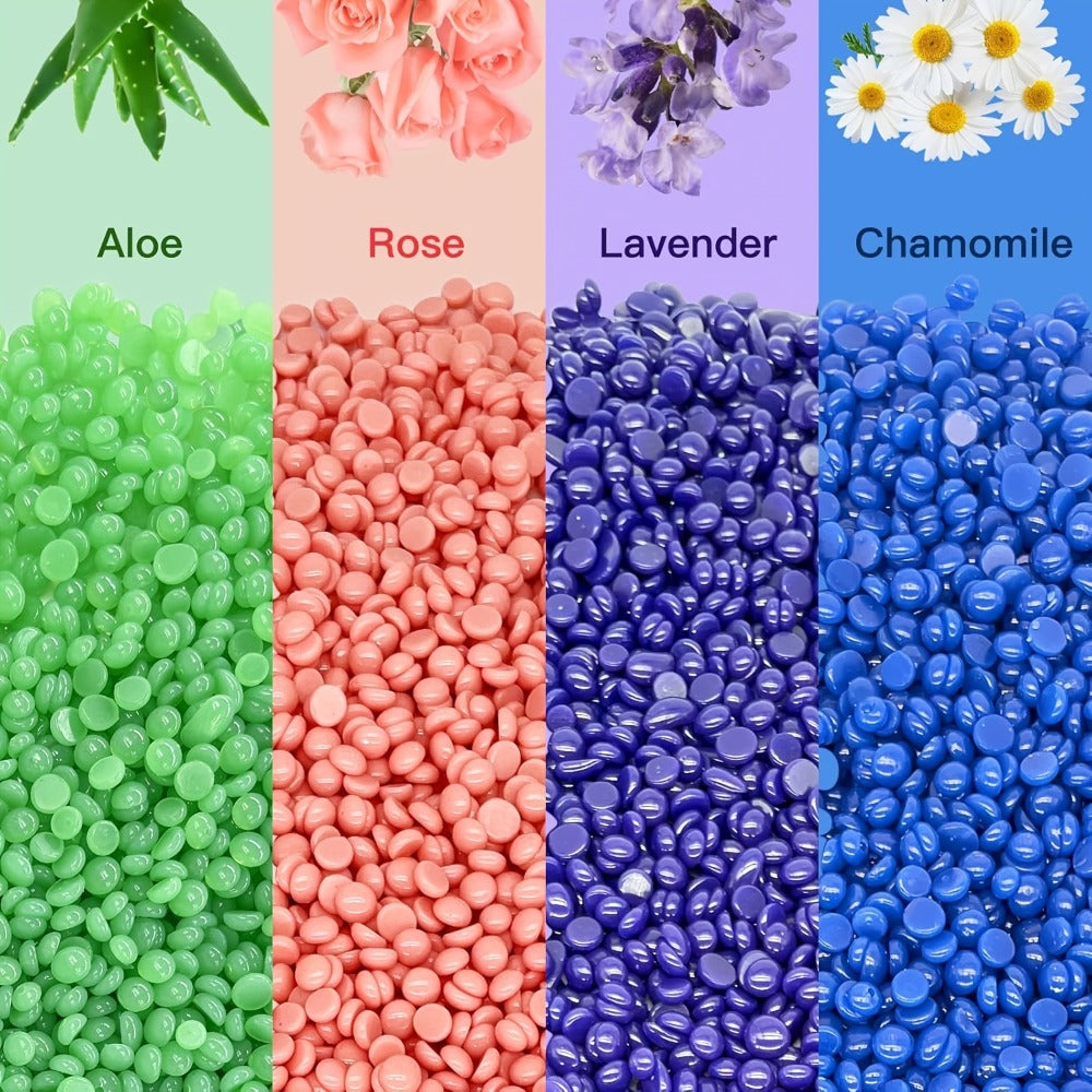 Hard Wax Beads 1000g for At Home Hair Removal, Six Color Choices for Face and Body Waxing for Women and Men — image 2