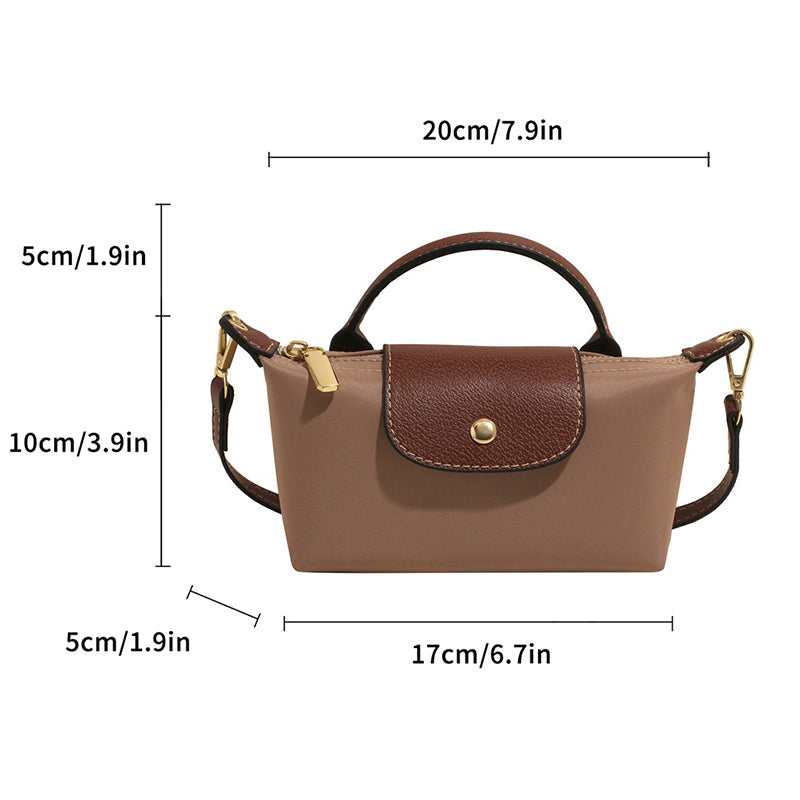 2025 Women's Mini Dumpling Handbag. Made of high - end nylon. Stylish shoulder/crossbody phone bag.