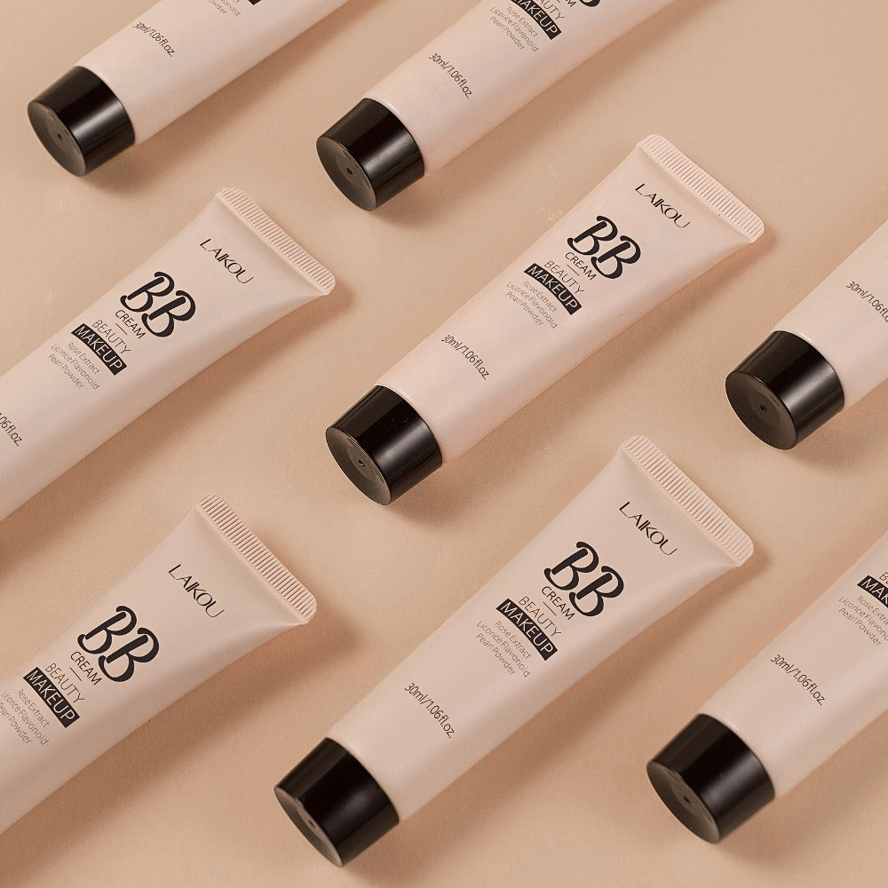 BB Cream 2 Pcs Set Waterproof, Pore-Minimizing Full Coverage Foundation with Blemish Concealer & Glycerin Hydration — image 1