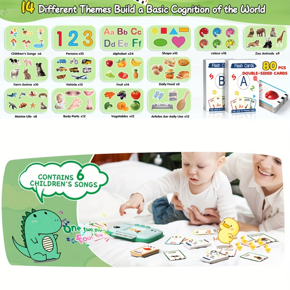 Talking Flashcard Machine for Toddlers 160 Words with the Listed Color, Size or Set Options for Everyday Use — image 15