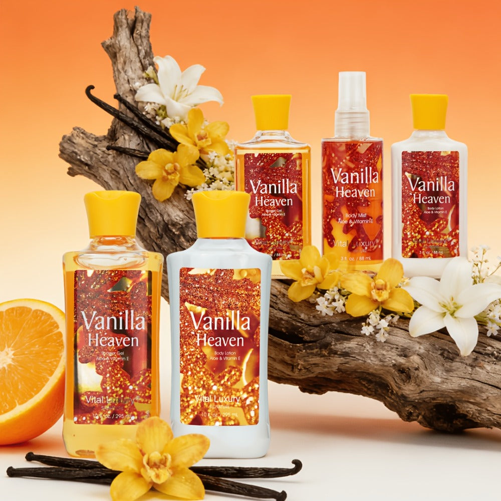 Vanilla Body Lotion Set with Glycerin – Nourishing Moisturizer for Women & Men, Lasting Vanilla Fragrance — image 2