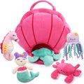 Ocean Stuffed Animals Set 5 Pack Sea Turtle Octopus Mermaid Seahorse Crab with the Listed Color, Size or Set Options for Ever