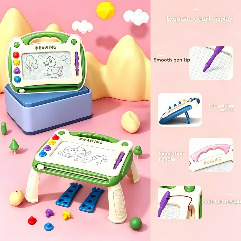 Kids Drawing Board with 4 Stamps 4 Holders and 1 Pen Educational Doodle with the Listed Color, Size or Set Options for Everyd