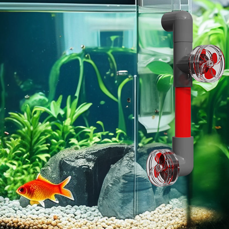 4-Blade Auto-Rotating Fan Kit for Fish Tank Outlet - Clover Accessories, Aquarium Filter Screen Add - ons