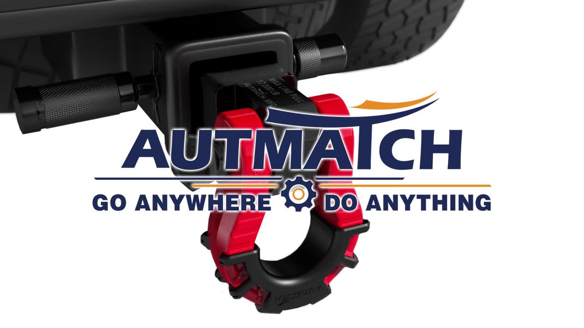 Shackle Hitch Receiver 2-Inch 68, 000 lb Break Strength with 3/4" D-Ring & 5/8" Hitch Lock Pin – Heavy Duty Drop Forged Steel