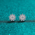 925 Sterling Silver Moissanite Zircon Stud Earrings - V.I.P Digital Presence