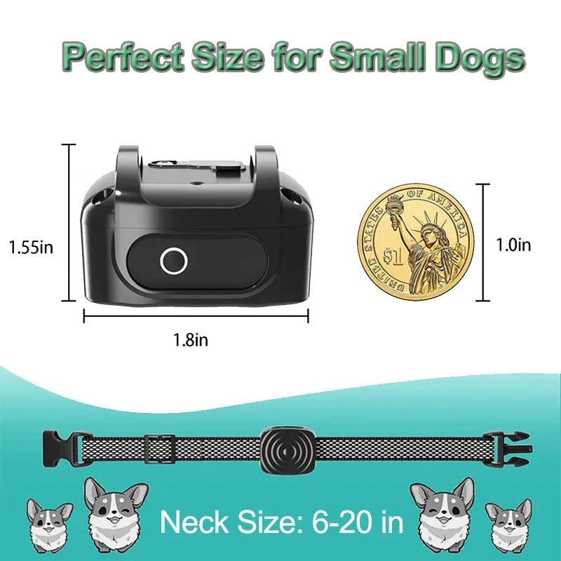 Pet Dog Anti Bark Device USB Ultrasonic Intelligent Electric Training Stop Barking Vibration Water Proof Collar Pet Products