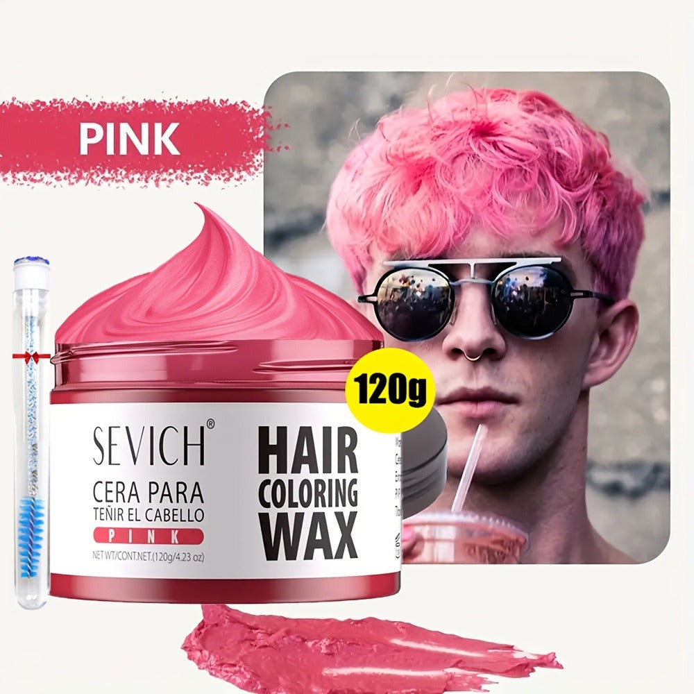 Instant Color Hair Wax 10 Shades – Temporary Hair Dye Wax Strong Hold Styling for Parties, Cosplay, Festivals & Halloween, Ea