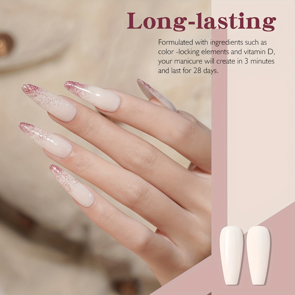 Dip Powder Nail Kit with NOCIS Label, Four Nude Blush Shimmer Powders, Three 10ml Liquids and Four Tools — image 4