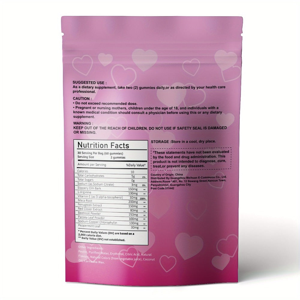 Women's Pheromone Gummies with L-Arginine, Maca & Beetroot, Natural Attraction, Confidence & Feminine Balance Supplement — im
