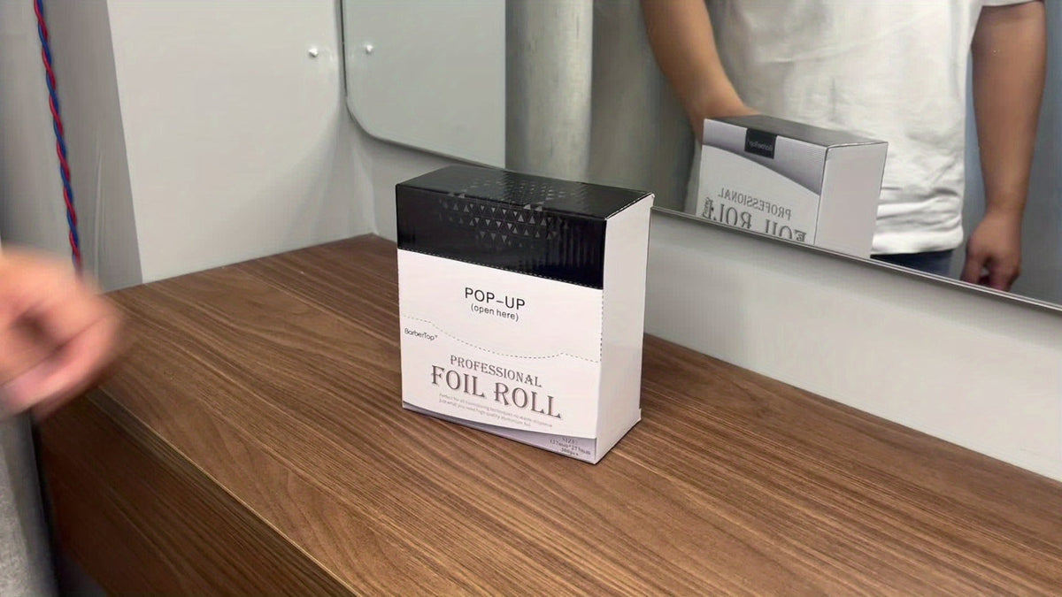 Hair Highlighting Foil Sheets 300pcs Box | Professional Salon Aluminum Foil Paper for Balayage Coloring Perming | Even Heat D