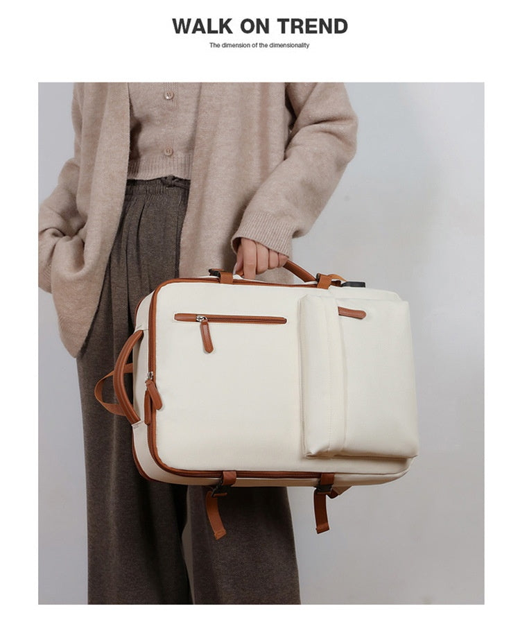 Business Travel Laptop Bag With Dual-Shoulder USB Charging Port