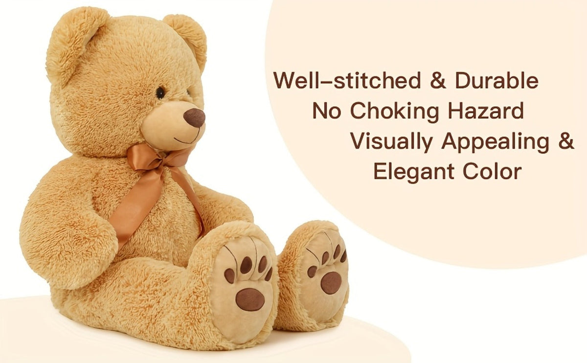 Stuffed Animal Giant Brown Teddy Bear with Oversized Seated Shape and Photo-Color Option for Room Decor — image 9