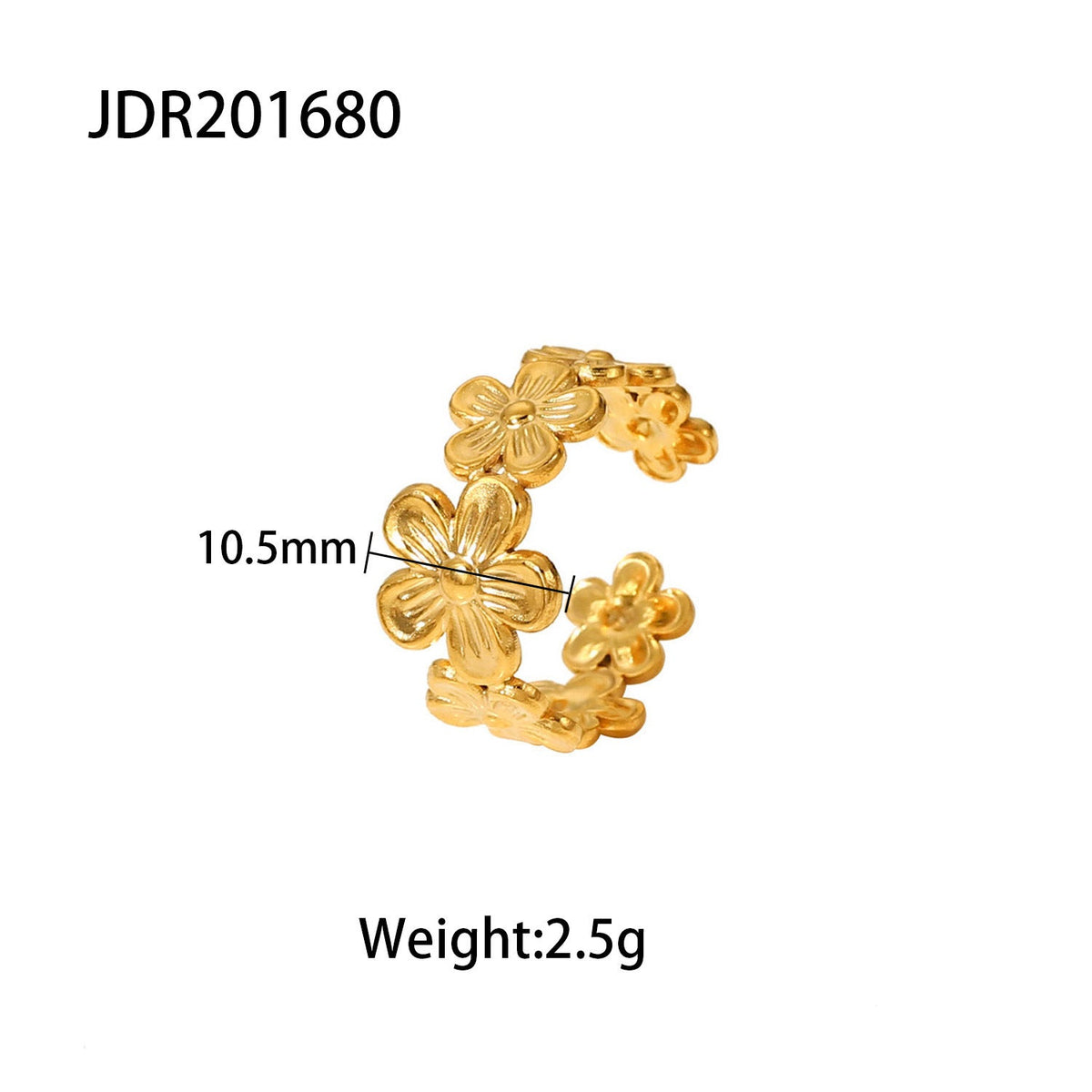 European and American Fashion INS Style Flower Ring Open Ring - V.I.P Digital Presence