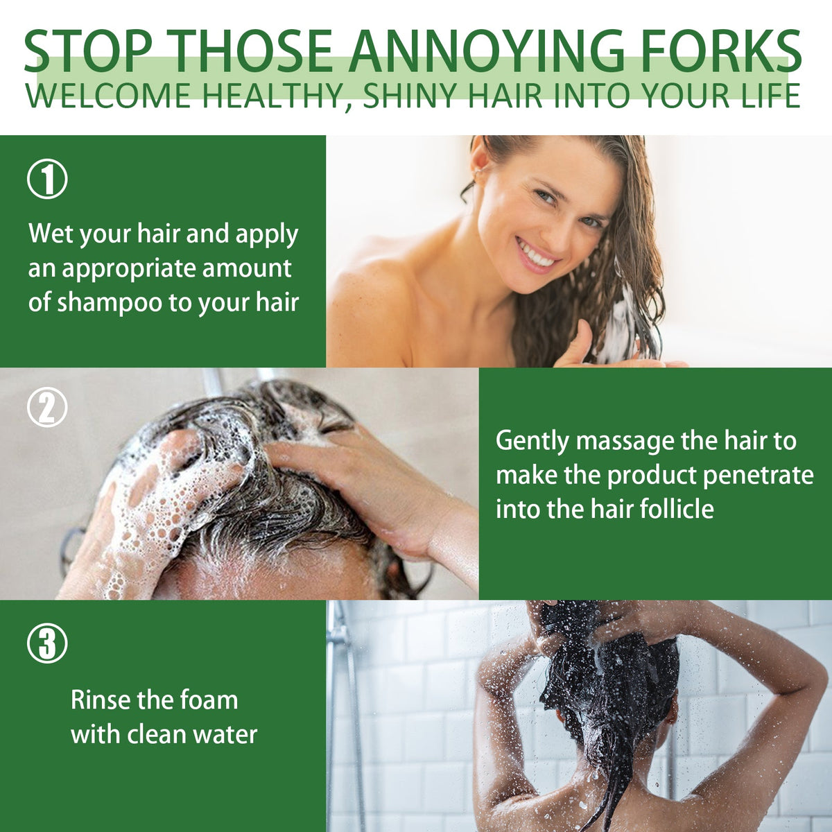 Rosemary Shampoo, Prevents Hair Loss Oil Control Fluffy And Smooth Shampoo