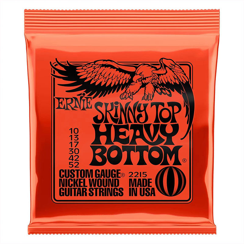6 sets of Ernie Ball Slinky guitar strings (models 2003, 2215, 2223, 2221, nickel - wound) for electric & acoustic guitars