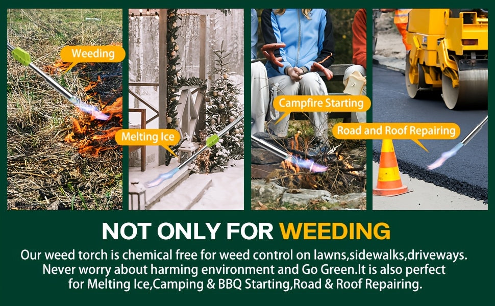 Propane Weed Torch, Flame Weeder Ice Melter Outdoor Roof Driveway for Garden, Patio and Yard Use — image 38