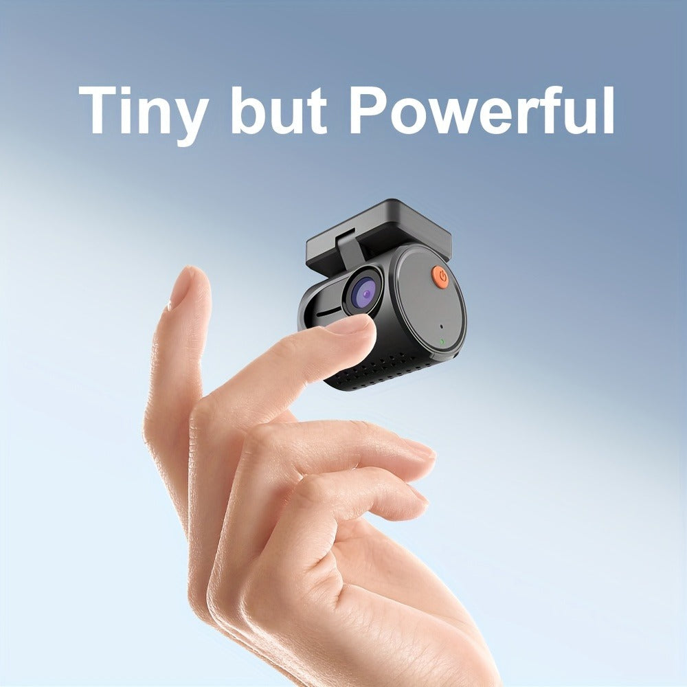 KAWA Mini 3 2K Dash Cam – 1296P QHD WiFi APP & Voice Control, Super Capacitor, Color Night Vision, WDR, Loop Recording, 24H P