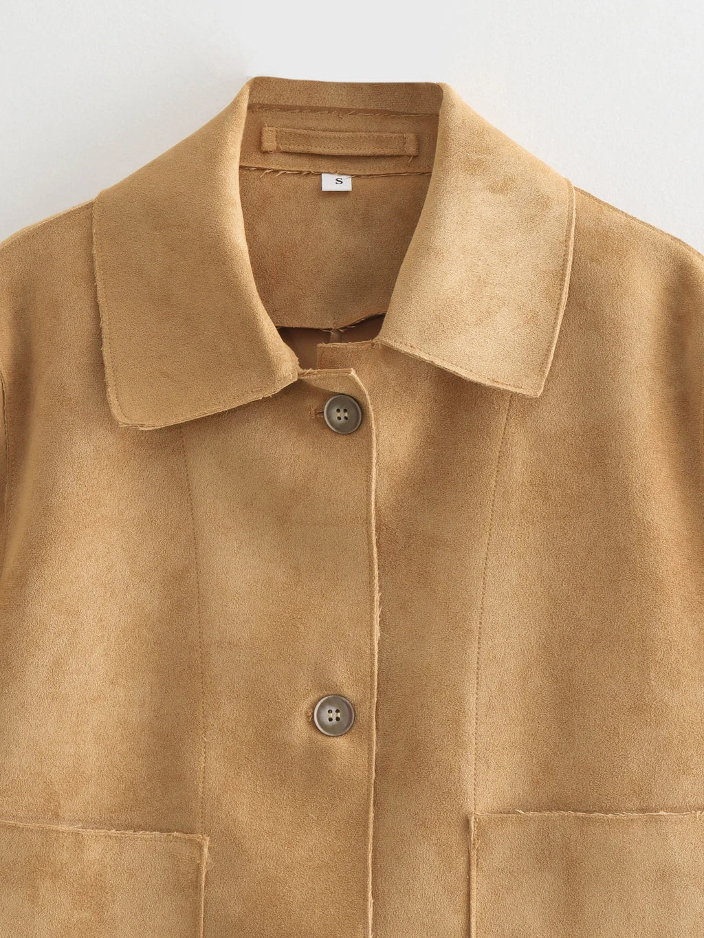 Suede Fabric Jacket Coat For Women
