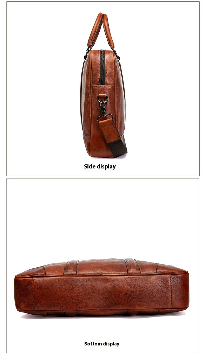 Skeleton-skin Genuine Leather High-grade Briefcase
