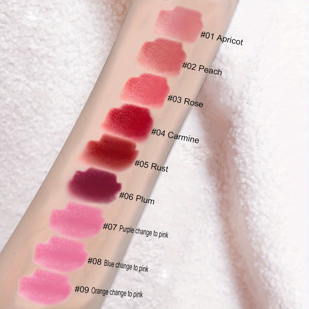 Lipstick Set, Mirsist 6-Piece Lip-Shaped Color Collection with Three Numbered Shade-Group Options — image 2