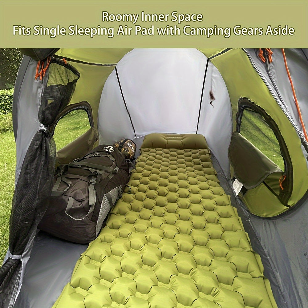 Camping Tent 1-Person Pop-Up with PU 2000mm Coating, 190T Polyester and Fiberglass Poles for Outdoor Camp Setup — image 2