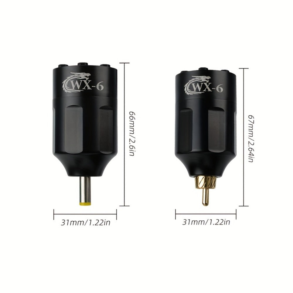 WX-6 Rechargeable Tattoo Power Supply with LED Display and Four RCA or DC Color Configurations — image 6