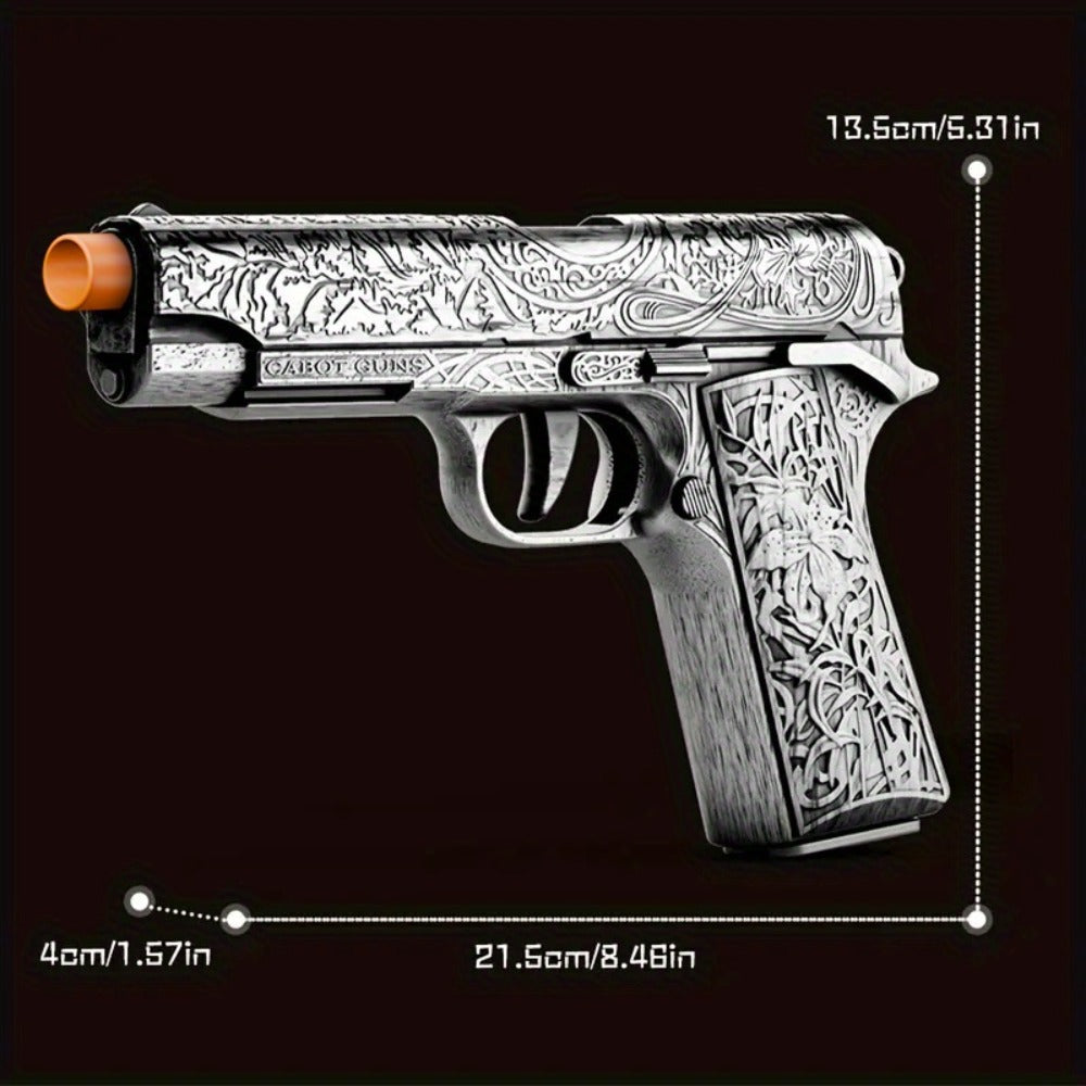 Bullet Toy Gun Pistol with 120 Bullets 12 Shells & 2 Magazines, Hollow Hanging Foam Blaster for Kids Boys Girls Ages 6+ — ima