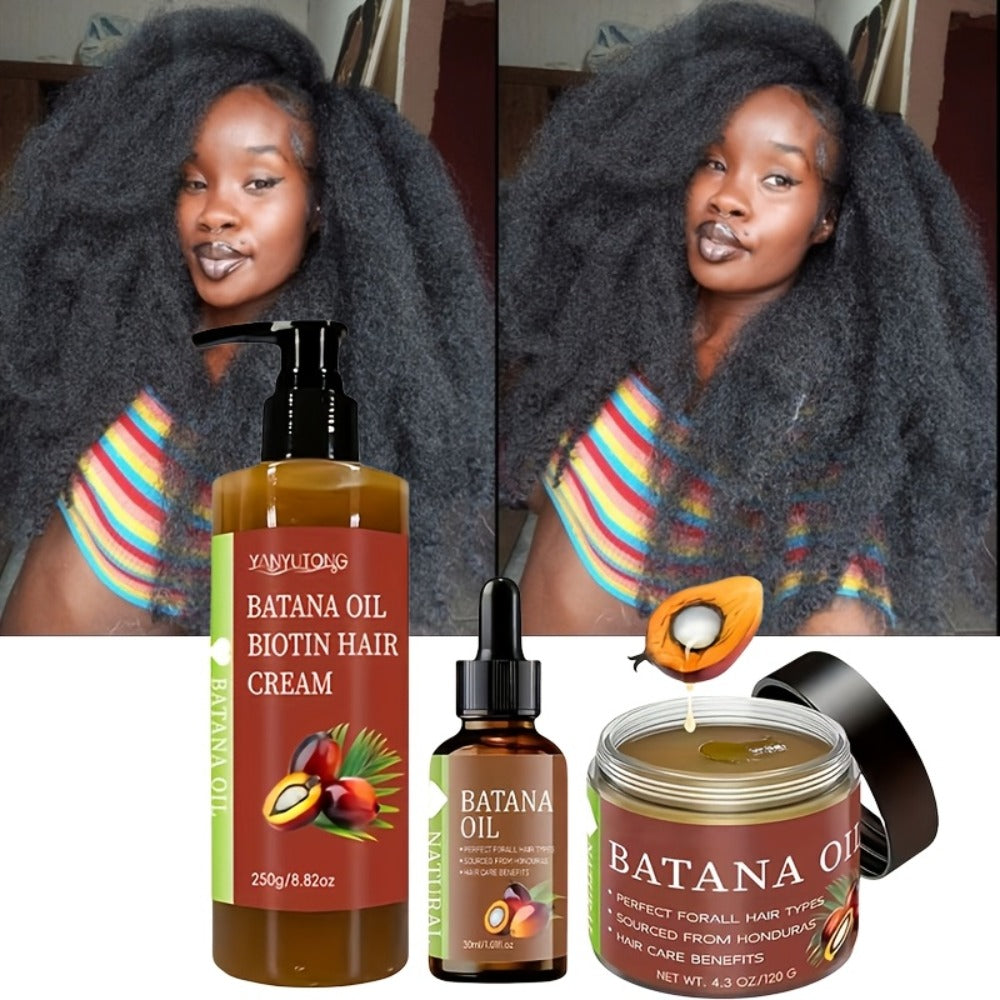 Batana Oil Set 3-Piece from Honduras - Dr. Sebi Cold Pressed Unrefined Batana Oil with Hair Mask & Essence — image 10