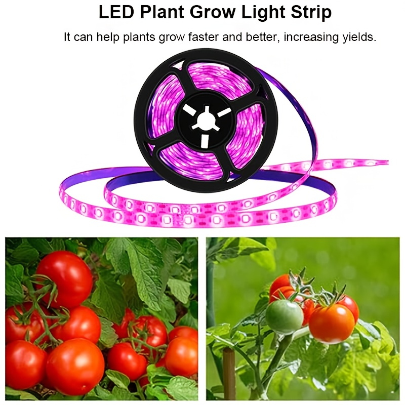 LED Grow Light Strip 16.4 FT Full Spectrum – USB 5V Cuttable Plant Light for Under Cabinet, Indoor Plants, Bonsai, Succulents