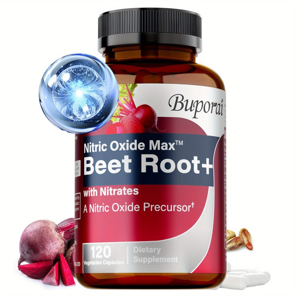 Dietary Supplement Beet Root Capsules with listed Nitrates, Black Pepper and Antioxidants, 120 Count — image 2