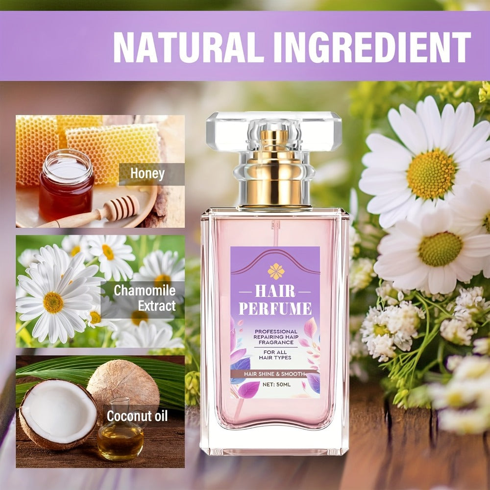 Alcohol-Free Hair Perfume Spray for Women with Squalane & Pheromone Floral Scent, Nourishing Hair Shine Oil Mist — image 2