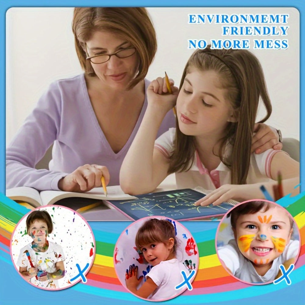 LCD Doodle Board 16 Inch with Stand, Flexible Screen Eye Protection, Portable Educational Drawing Toy for Kids & Adults — ima