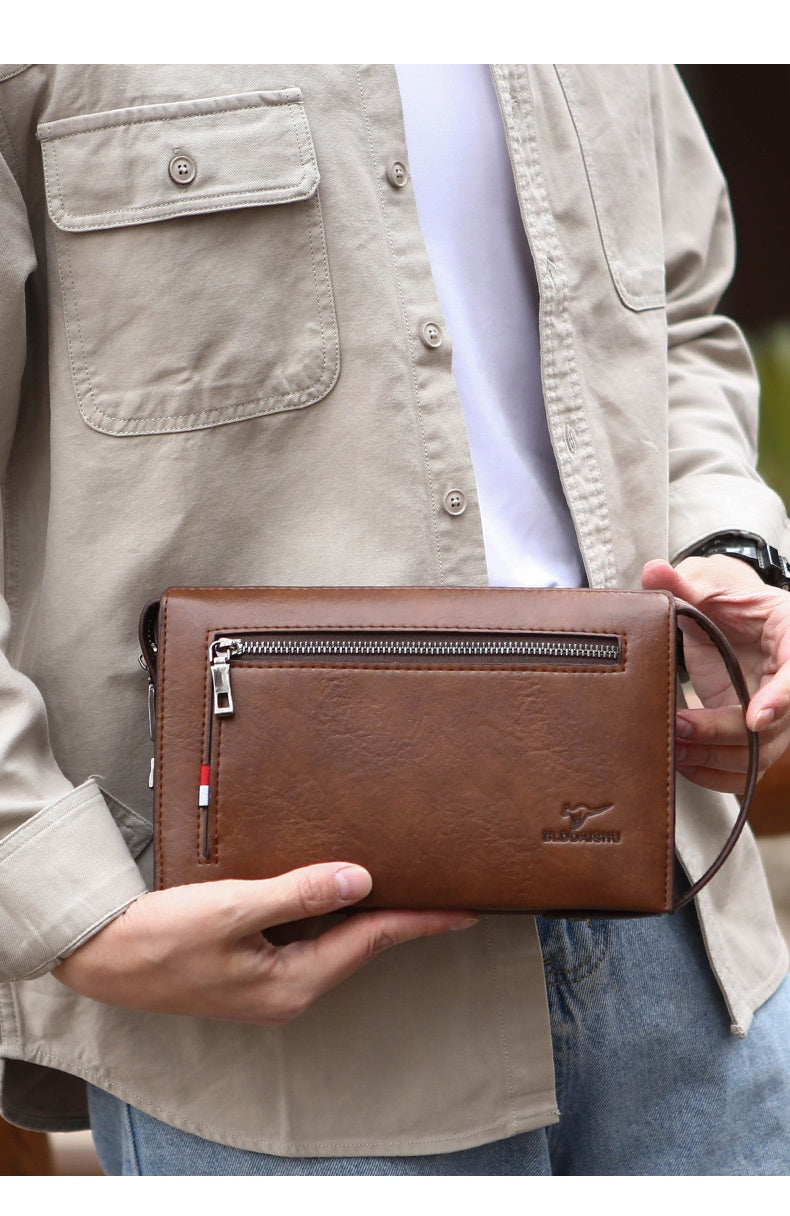 New Mens Wallet With A Combination Lock And Clutch Design