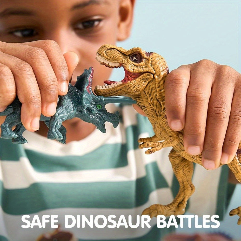 Dinosaur Toys for Kids 19pcs with Play Mat & Storage Cage, Realistic Dinosaur Figures Playset for Boys Girls Ages 3+ — image 