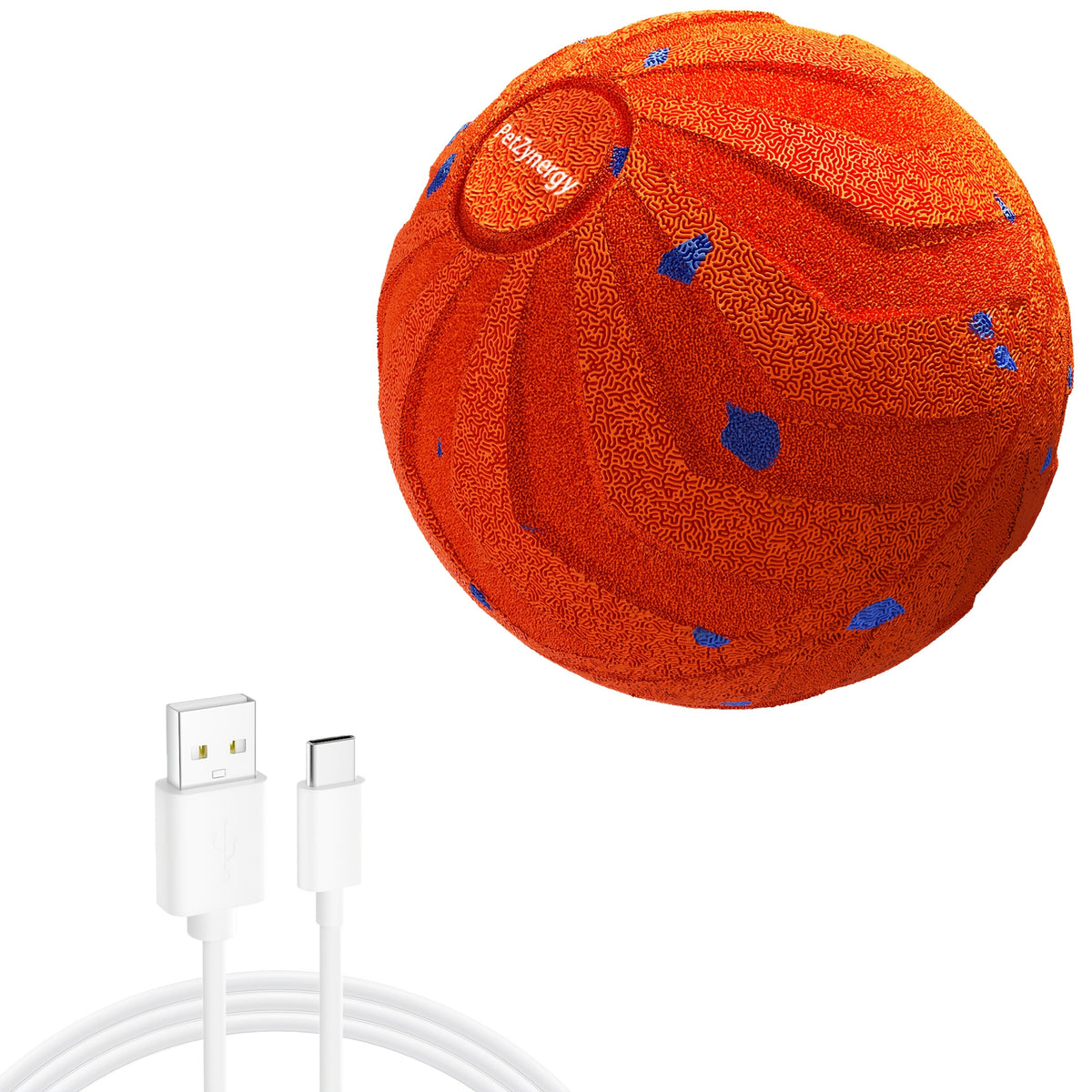 Dog Toy USB Rechargeable Interactive Ball with Automatic Rolling, Spinning, Tap Play and Sleep Mode — image 5