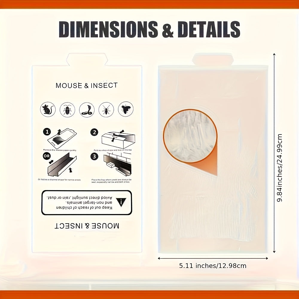 20-Piece Foldable Adhesive Insect Trap Cards for Flat, Box or Channel Placement Around Indoor Areas — image 5