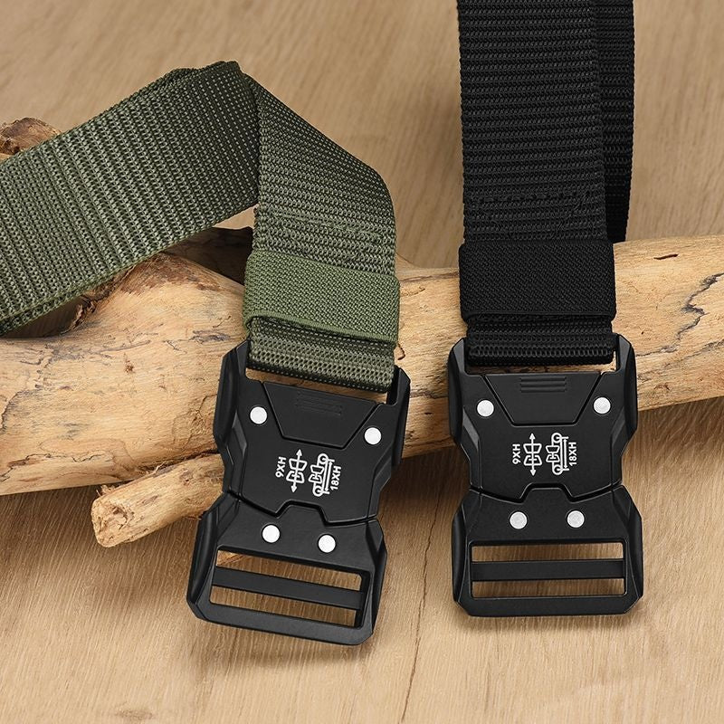 Men's Tactical Release Buckle Nylon Canvas Belt