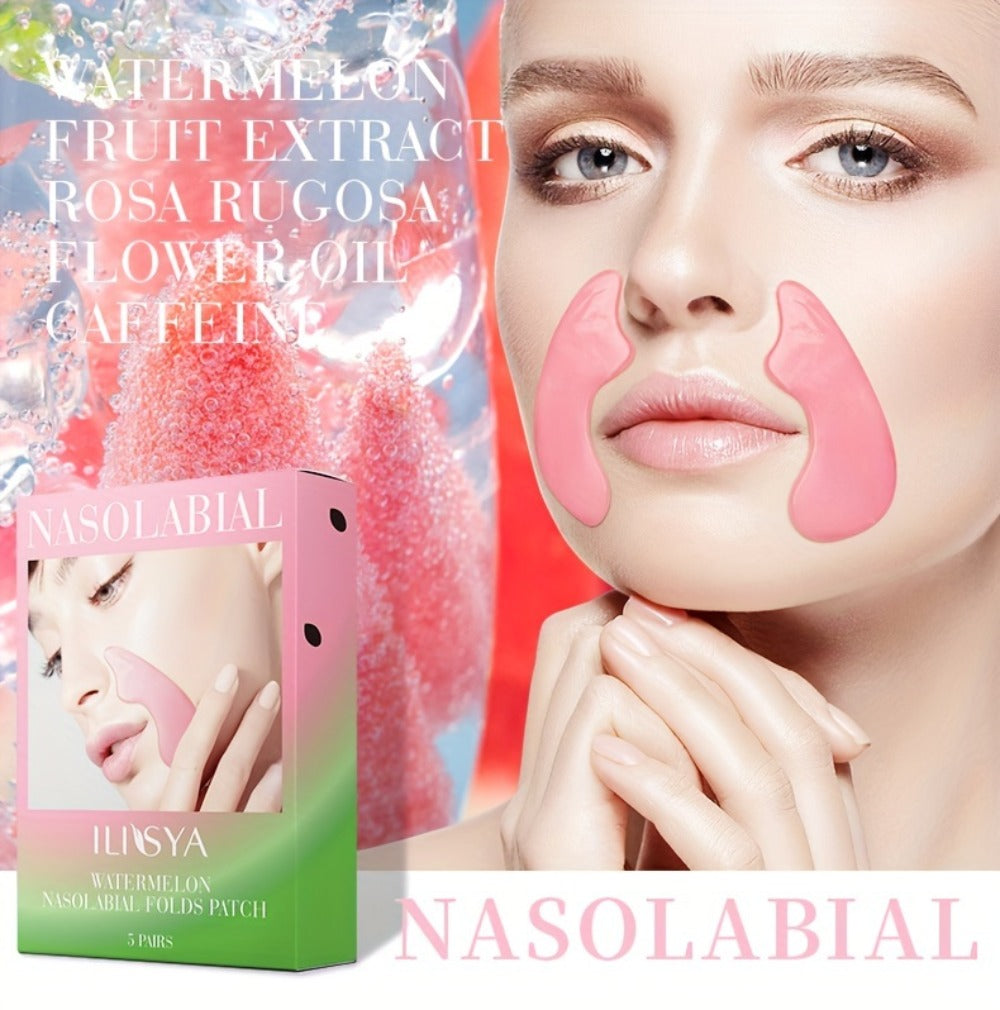 Nasolabial Fold Patches with Watermelon Collagen & Niacinamide, Caffeine Smile Lines Face Patches for Deep & — image 14