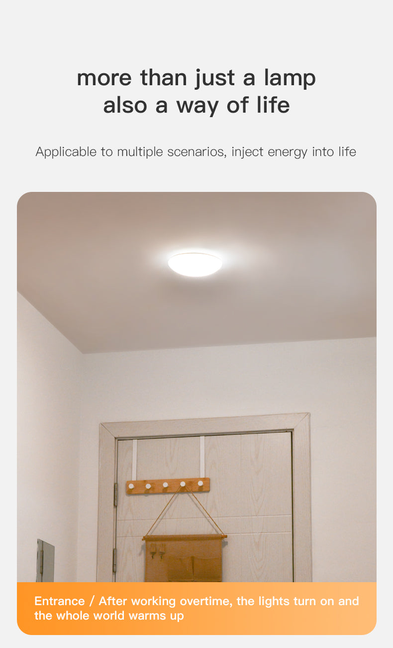 Human Induction Ceiling Lamp Infrared Garage Lamp Cloakroom Balcony Lamp Rechargeable For Easy Installation