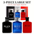 Cologne Gift Set for Men 3 Piece EDT Spray Absinthe Lemon Sage Eau de Toilette Mini 1oz for Bath Time, Home Spa and Personal 